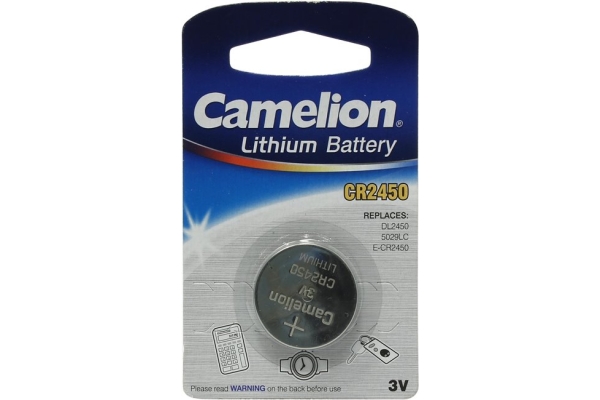 Батарейка CR 2450 Camelion Lithium BP-1 (1шт)