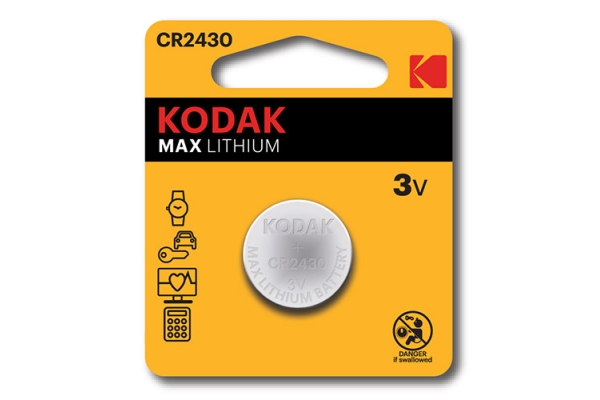 Батарейка CR 2430-1BL 3V KODAK MAX (1шт)