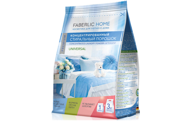 Стиральный порошок универсальный концентрированный Faberlic Home