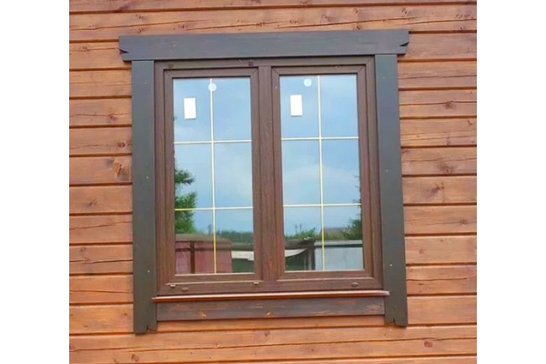Деревянное окно с установкой под ключ 1400*2100 дуб