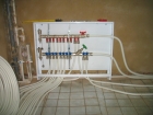 Монтаж коллектора отопления (гребенки) более 6  контуров