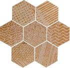 Керамическая плитка декор RAKU ESAGONA COPPER