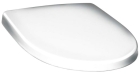Сиденье Nautic из жесткого пластика, белого цвета с опцией quick release (легкое снятие) и функцией soft closing