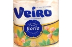 Бумага туалетная VEIRO FLORIA Цветущий апельсин, 2-сл, 17.5м 