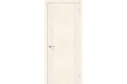 Межкомнатная дверь в шпоне файн-лайн «Рондо», (цвет Ф-22 Белёный Дуб)