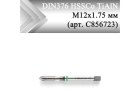 Метчик машинный прямой CLEVELAND DIN371 HSSCo5 TiAlN М12x1,75 мм (арт. C856723)