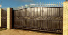 Открытые кованые ворота