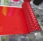 Пленка антигравийная для фар Красная 4D (ширина 0,3м)