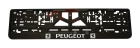 Рамка номерного знака Peugeot (1шт)