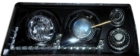 Фары 2108-09, черный фон со светодиодным ободком (2шт)