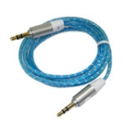 Разъем Aux (кабель) синий в оплетке 110см