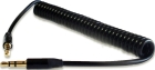 Разъем Aux (кабель) черный (витой шнур) AVS AU-611