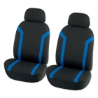Чехлы-рубашка (2 сиденья) черный / синий ARNEZI