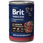 Брит Premium by Nature консервы с  мясным ассорти с потрошками для собак всех пород