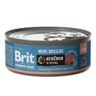 Брит Premium by Nature консервы с ягненком и гречкой д/взрослых собак мелких пород