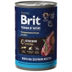 Брит Premium by Nature консервы с ягненком и гречкой д/взр собак всех пород с чувст пищ 