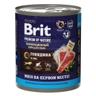 Брит Premium by Nature консервы с говядиной и рисом для взрослых собак всех пород