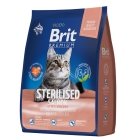 Брит Premium Cat Sterilized Salmon &amp; Chicken сухой премиум кл с лос и кур д/вз стерил 