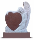 Памятник из гранита эксклюзивный с сердцем №4