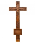 Крест на могилу прямой с декором