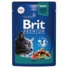 Брит Premium Пауч для взрослых кошек утка в соусе  
